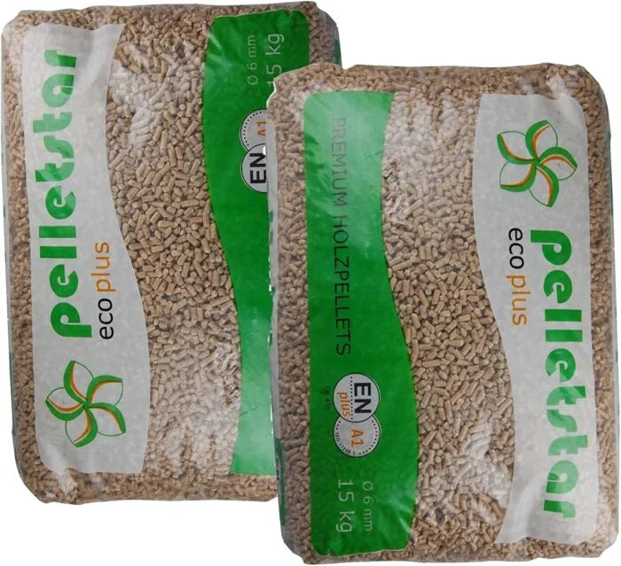 Pellets de madeira Din Pellets – Palete com 65 sacos de 15 kg